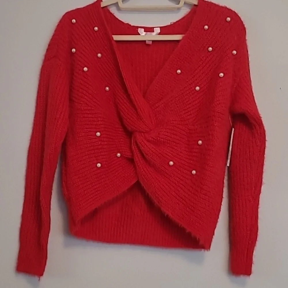 NO BOUNDARIES Off shoulder sweater top - Picture 1 of 5